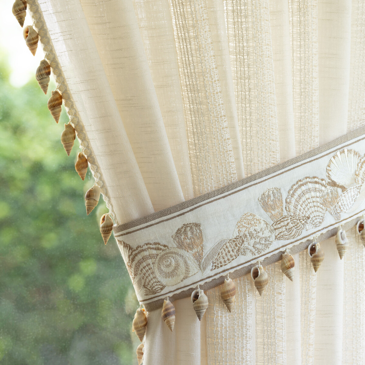 CORSICA SHELL FRINGE - CANVAS - Samuel and Sons