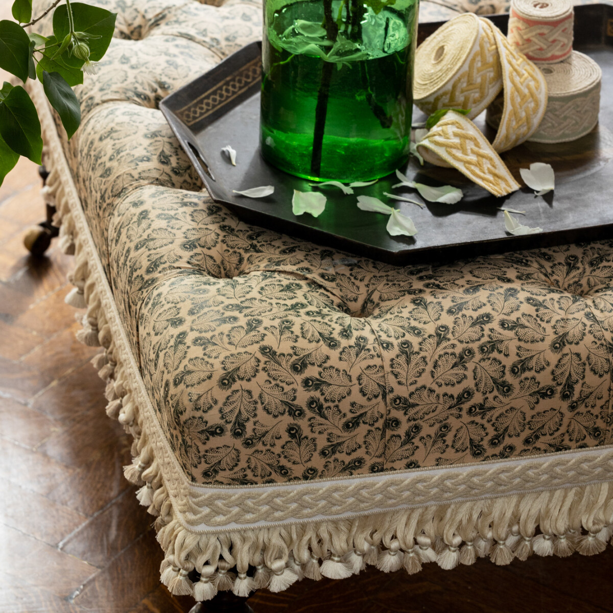 DORSET TASSEL FRINGE - CORAL - Samuel and Sons