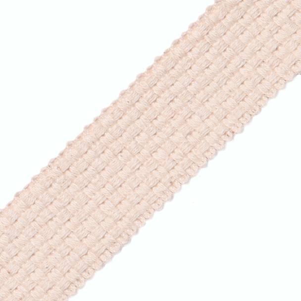BORDERS/TAPES - 1.75" IMPORTED WOVEN BRAID - ECRU