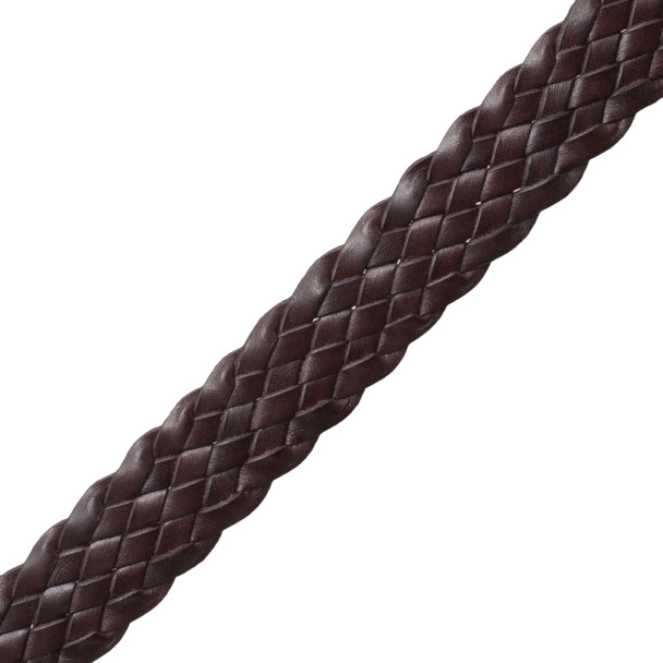 BORDERS/TAPES - 1" WOVEN LEATHER BRAID - 3