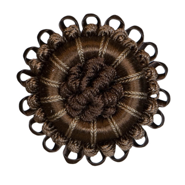 ROSETTES/TUFTS/FROGS - 2.5" NORMANDY SILK ROSETTE - 05