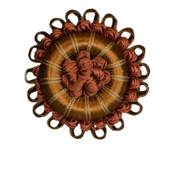 ROSETTES/TUFTS/FROGS - 2.5" NORMANDY SILK ROSETTE - 08