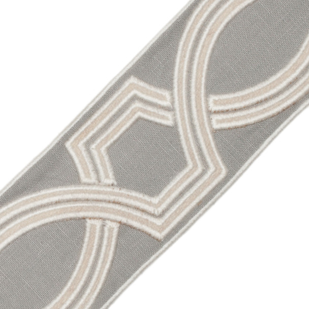 BORDERS/TAPES - 2.75" OGEE EMBROIDERED BORDER - 03