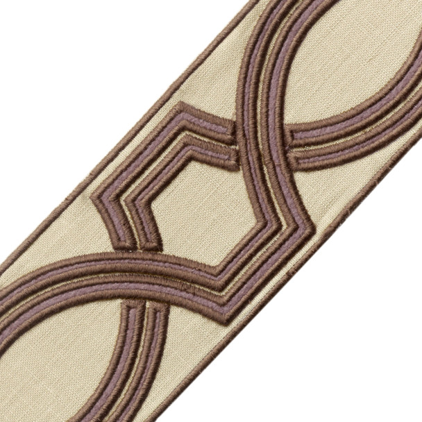 BORDERS/TAPES - 2.75" OGEE EMBROIDERED BORDER - 13