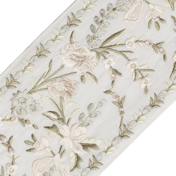 BORDERS/TAPES - ANTOINETTE EMBROIDERED BORDER - 01