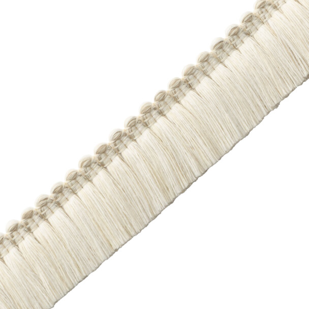 WESTPORT BRUSH FRINGE - PARCHMENT - Samuel and Sons