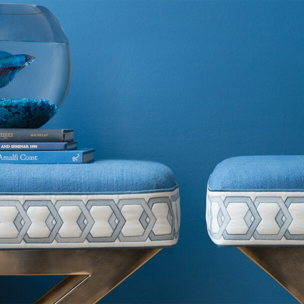 MILO EMBROIDERED BORDER - CURRANT* - Samuel and Sons