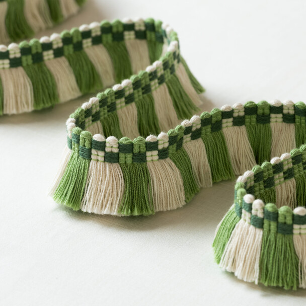 MDS CHECK BRUSH FRINGE - NATURAL - Samuel and Sons