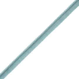 3/8 (7 MM) BRAIDED CORD WITH TAPE - CELADON/GOLD* - Samuel and Sons