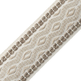 WESTPORT DIAMOND BORDER - BEESWAX - Samuel and Sons