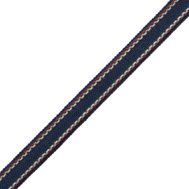ASHTON DIAMOND BORDER - SAVILE NAVY - Samuel and Sons