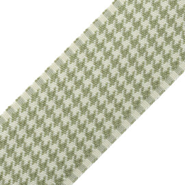 ASHTON HOUNDSTOOTH BORDER - LAMBSWOOL - Samuel and Sons